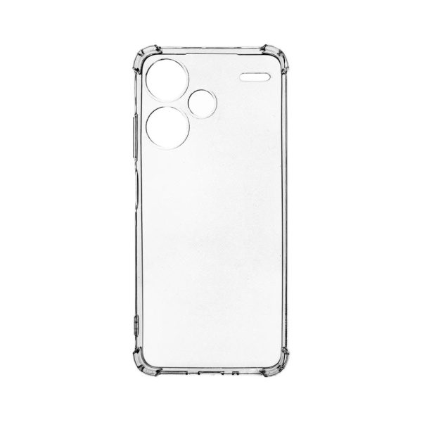 Чехол PERO для Redmi 13, силикон, усиленный, прозрачный